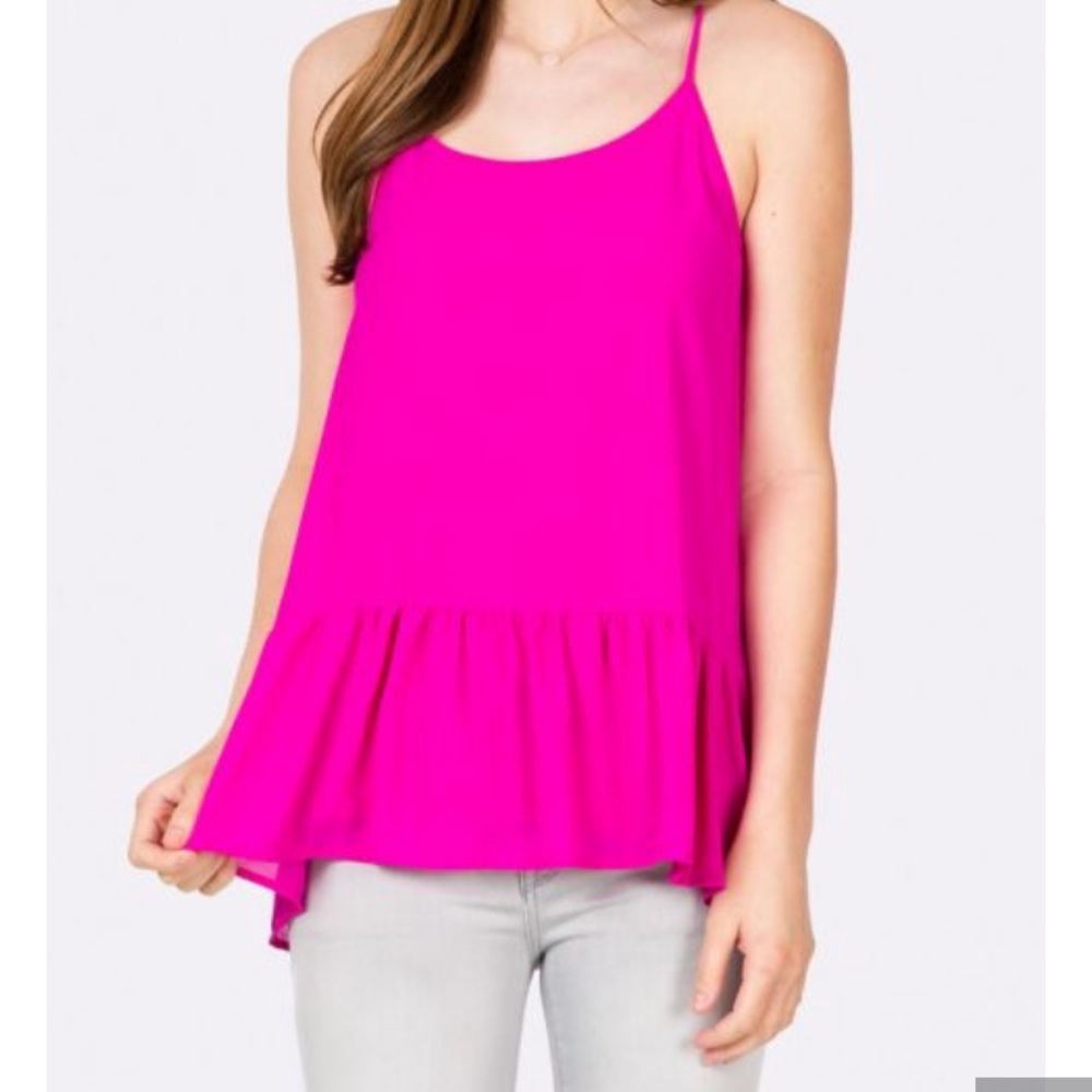 Oxford Sunday Drop Hem Tank